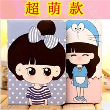 苹果ipad2/3/4ipadmini卡通动画皮套休眠带支架保护壳批发