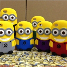 卑鄙的我立体小黄人新品iphone4硅胶手机套4s手机壳神偷奶爸