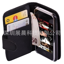 苹果iphone3GS手机皮套钱包款左右翻插卡保护套手机壳苹果皮套