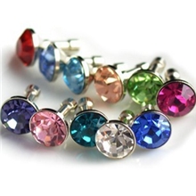 iphone4防尘塞4s手机防尘塞ipad2钻石耳机孔塞闪亮炫彩