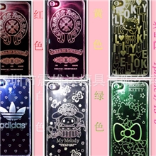 来电闪贴膜iphone5/5S来电闪夜光贴膜iphone4/4S来电闪后膜