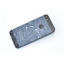 iphone53D立体菱形菱形桃心祥云音符手机前后贴膜