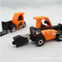 运输叉车软胶U盘,PVC材料,支持1/2/4/8/16/32gb容量