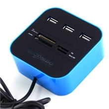 深圳批发COMBOhub多功能读卡器USBHUB2.0多合一分线器
