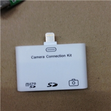 深圳工厂批发苹果ipad4mini三合一读卡器USBKitSD相机配件