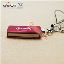 厂家供应火爆款迷你U盘小U可印LOGO配链子年度最佳礼品