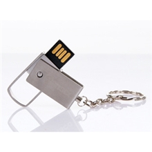 金属超薄旋转U盘个性化黑胶体U盘OEM定做礼品厂家