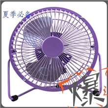 usb小风扇4寸迷你风扇铁艺小风扇360度旋转静音风扇充电小风扇