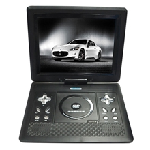 深圳dvd厂家供出口新款12寸便携式播放机旋转移动dvd