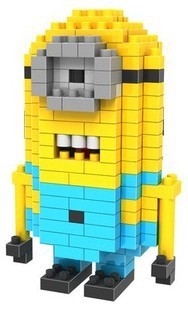 俐智loz小颗粒迷你钻石积木拼装插儿卑鄙的我玩具9309仆人