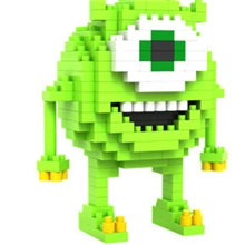 俐智积木loz小颗粒钻石拼装儿童玩具9162怪兽大学大眼仔