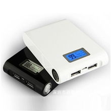 厂家批发便携式LED移动电源12000毫安LCD显示移动电源手机充电宝