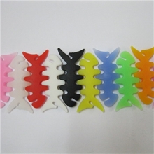 绕线器硅胶绕线器多彩鱼骨头绕线器电脑配件批发缠线器