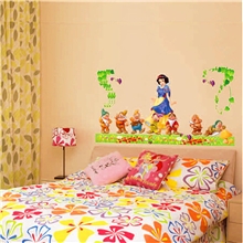 厂家批发白雪公主客厅/卧室沙发电视墙背景艺术墙贴义乌淘宝货源