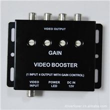 AV视频分配器车载4路头枕分配器一分四视频放大器一进四出