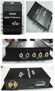 DVB-T(MPEG-4)高清双天线车载数字电视机顶盒