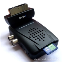 DVB-T机顶盒带SD卡标清SCART接口