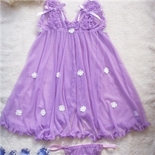 情趣内衣多色透明吊带太阳花性感小睡衣黑小花性感睡衣套装