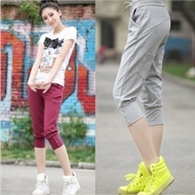 哈伦裤2013春夏装新款韩版纯棉运动显瘦女7分时尚休闲女裤