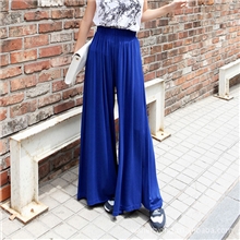 厂价直销2013新款实拍欧美超垂感迷人的蓝色妖姬阔腿显瘦裤裙
