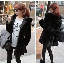 一件代发2013秋冬韩国女装仿皮草带帽棉衣棉服两面穿外套A46859