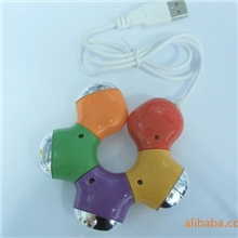 USBHUB紫荆花HUB高速HUB4口HUB梅花HUB旋转HUB
