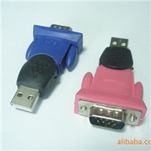 USBTORS232转接头USBTO232头USB转9针头USB串口头