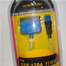 厂家供应USB转1284打印线，标准usb打印机数据线36PIN