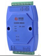 C2000MD22:2路开关量采集模块，2入2出转485
