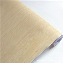 HJ自粘墙纸45CM宽『黄木纹』卧室客厅壁纸家具衣柜翻新贴纸即时贴