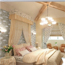 批发零售蕾丝碎花田园加厚防水好打理客厅卧室墙纸壁纸1810