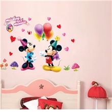 AY602三代可移除卧室客厅沙发电视墙幼儿园宝宝房墙贴纸米奇米妮