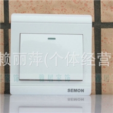 生产销售高品质明装墙壁拉丝开关M6一位单控开关