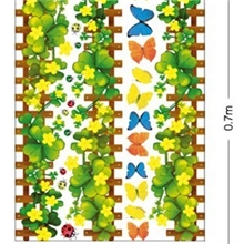 厂家直销家居墙贴可移除脚踢线墙贴草丛墙贴第三代PVC墙贴