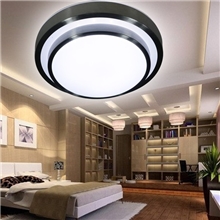 厂家批发LED吸顶灯/圆形灯具/卧室灯/阳台过道顶灯双层铝材