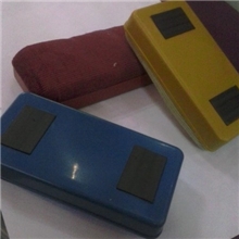 厂家直销黑板檫绒布黑板擦白板擦颜色齐全（黑红蓝绿黄）