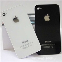 苹果4原装后盖玻璃iphone4电池后盖4代4G黑白色后壳中文英文外壳