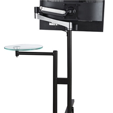 擎易水疗旋转伸缩折叠升降落地式有置物架LCD/LED显示器/电视支架