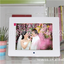 厂家一件起批！高档亚克力8寸高清LED屏数码相框，全年保修