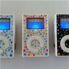 2014深圳工厂直销彩夹迷你有屏插卡MP3中文歌名带灯运动MP3