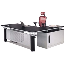 佛山厂家定做老板办公台板式办公桌大班桌高档大班台批发