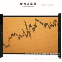 【厂家直销】50英寸（4:3）便携台式商务桌幕