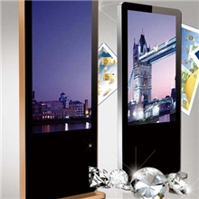 江苏昆山46寸落地苹果款楼宇广告机单机网络液晶广告机