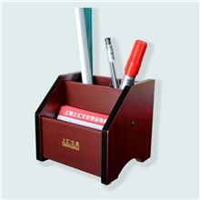上汇正品9311/木质笔筒多功能桌面收纳组合座商务创意时尚空间