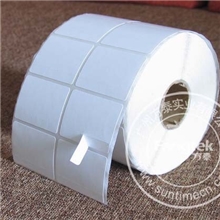 供应50*35*5000张条码打印标签纸标签印刷铜版纸不干胶标签