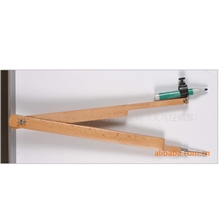 供应【建元】牌榉木铁针水笔塑料套圆规*木头多功能实用圆规