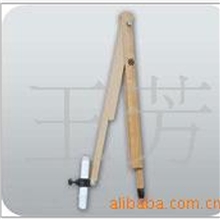 教学专用产品供应【建元】牌木头*榉木红点水笔塑料套圆规