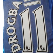 英超切尔西主场球星号11号德罗巴原版球星号环保胶片