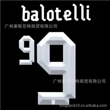 2012欧洲杯国家队意大利主场球星9号巴洛特利球衣印号
