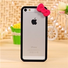 iphone5蝴蝶结边框5G信号圈hellokitty